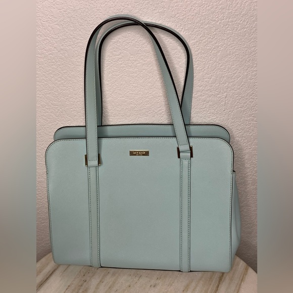 kate spade Handbags - Kate Spade purse satchel large Light “Cameron” seaside blue